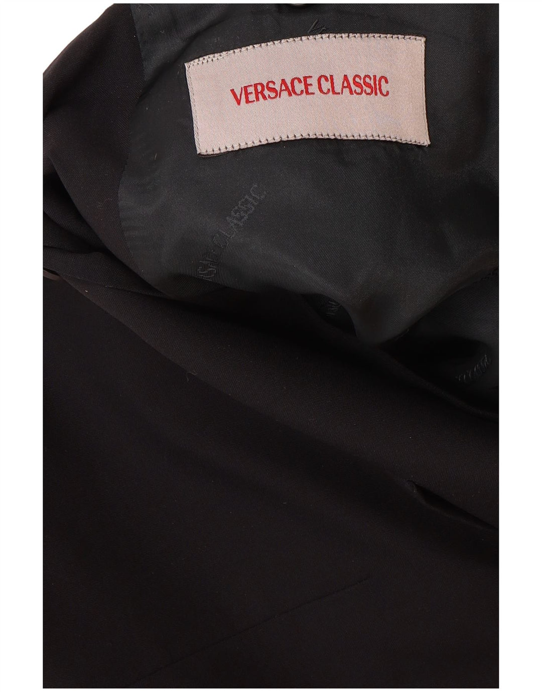 Jaqueta blazer masculina clássica de 3 botões VERSACE Reino Unido 42 XL azul marinho