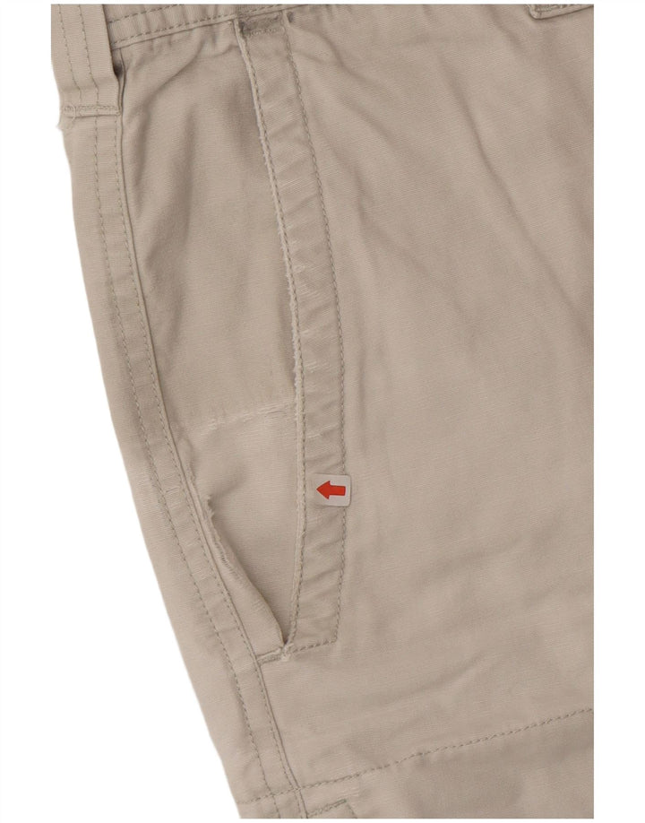 Columbia Mens Cargo Shorts W34 Grande Algodão Bege