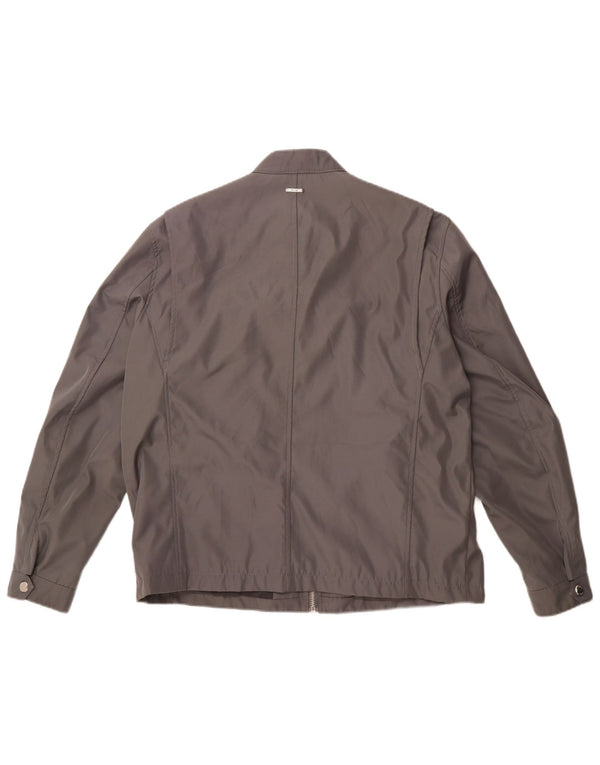 MICHAEL KORS Mens Utility Jacket UK 42 XL Grey Polyester