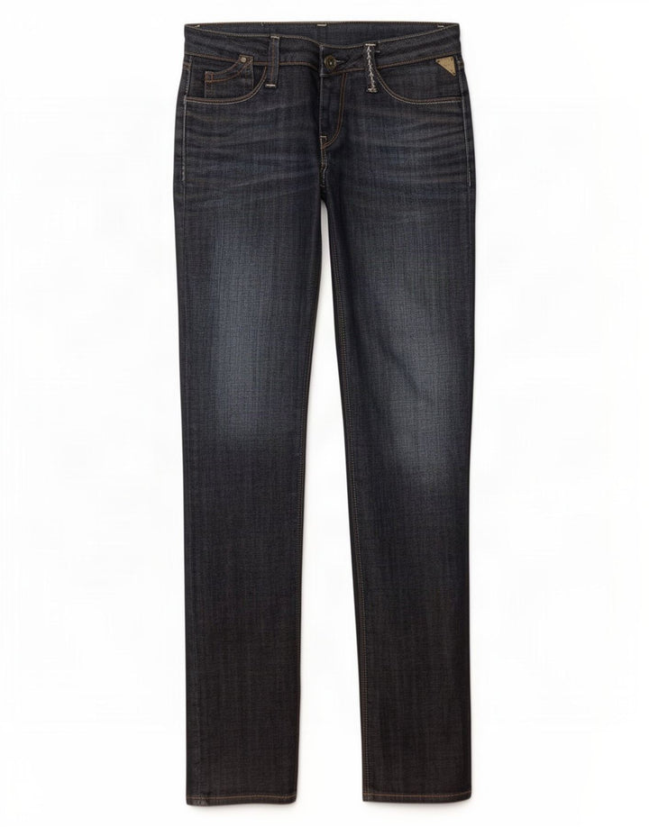 Replay Jeans Slim Feminino W25 L30 Azul Marinho Algodão