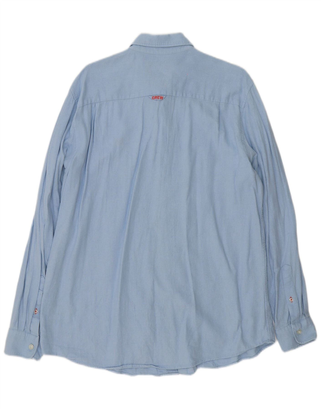 Crew Clothing Camisa masculina grande linho azul