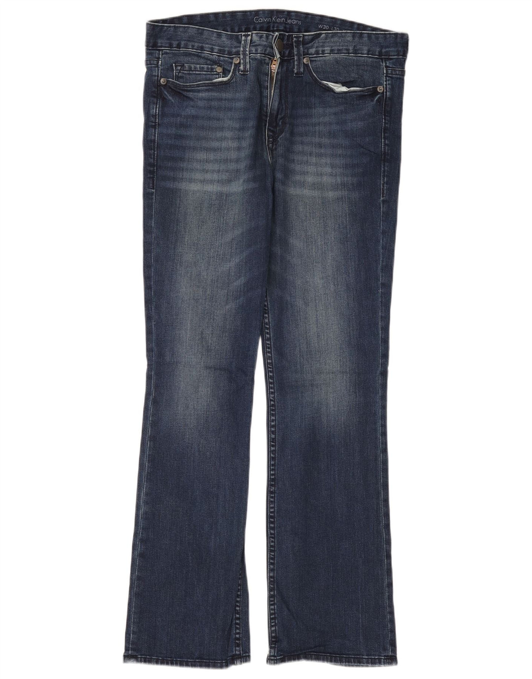 Calça Jeans Modern Bootcut Feminina CALVIN KLEIN W30 L30 Azul Marinho Algodão