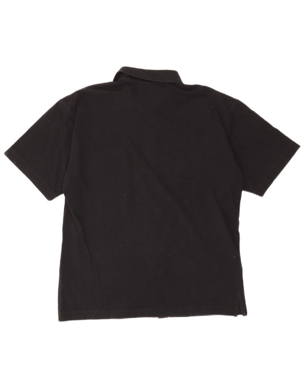 Camisa masculina de manga curta Lotto UK 40/42 grande algodão preto
