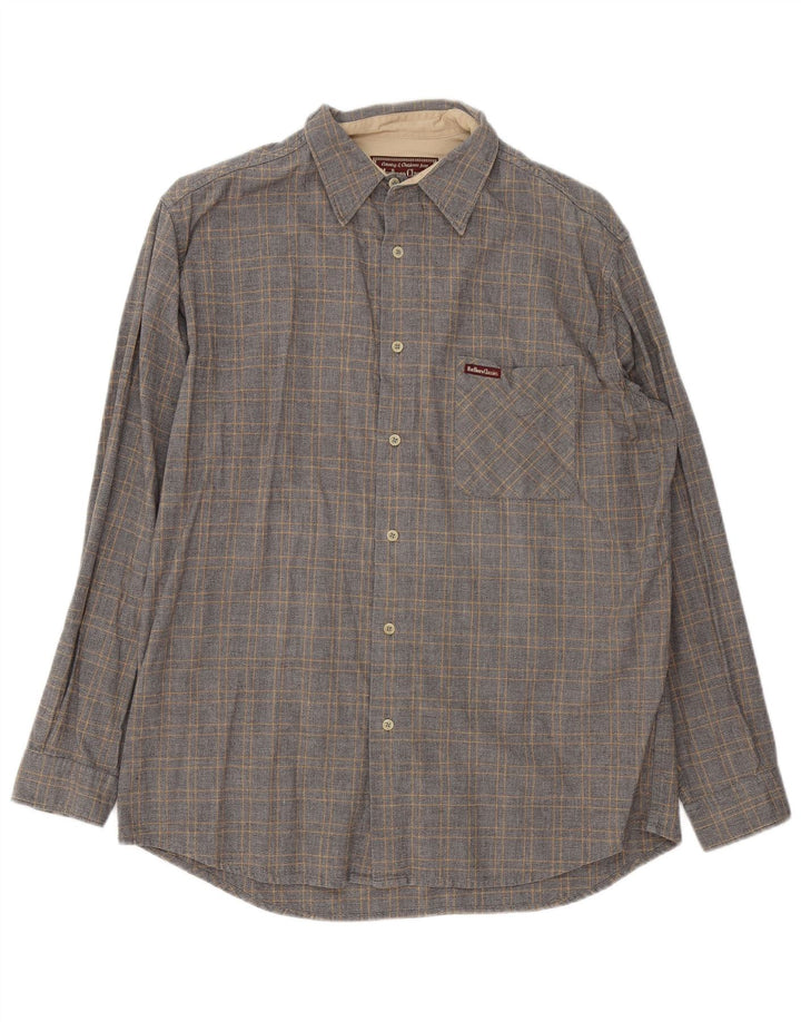 Camisa masculina Marlboro Classics XL cinza xadrez algodão