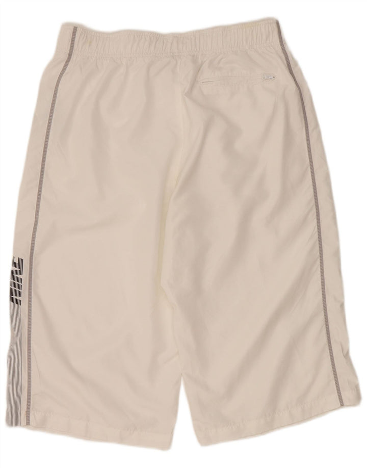 Shorts esportivos gráficos masculinos Nike grande poliéster branco