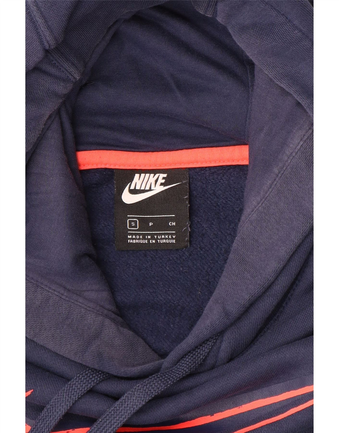 Jumper com capuz gráfico masculino Nike pequeno azul marinho