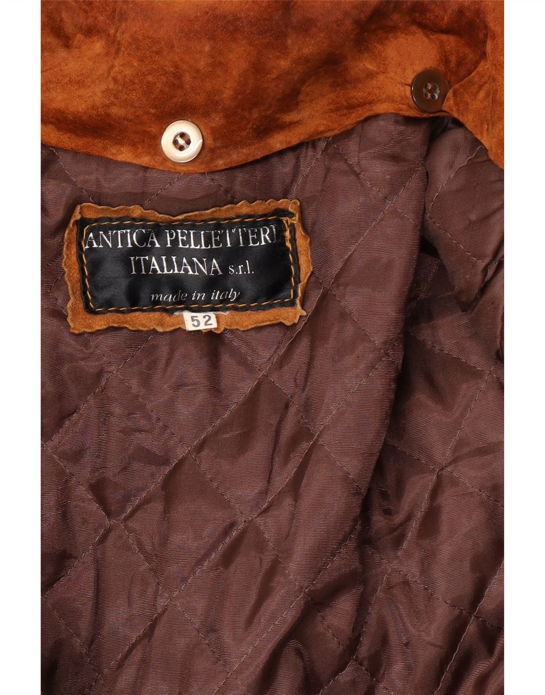 Jaqueta masculina de camurça VINTAGE IT 52 XL couro bege