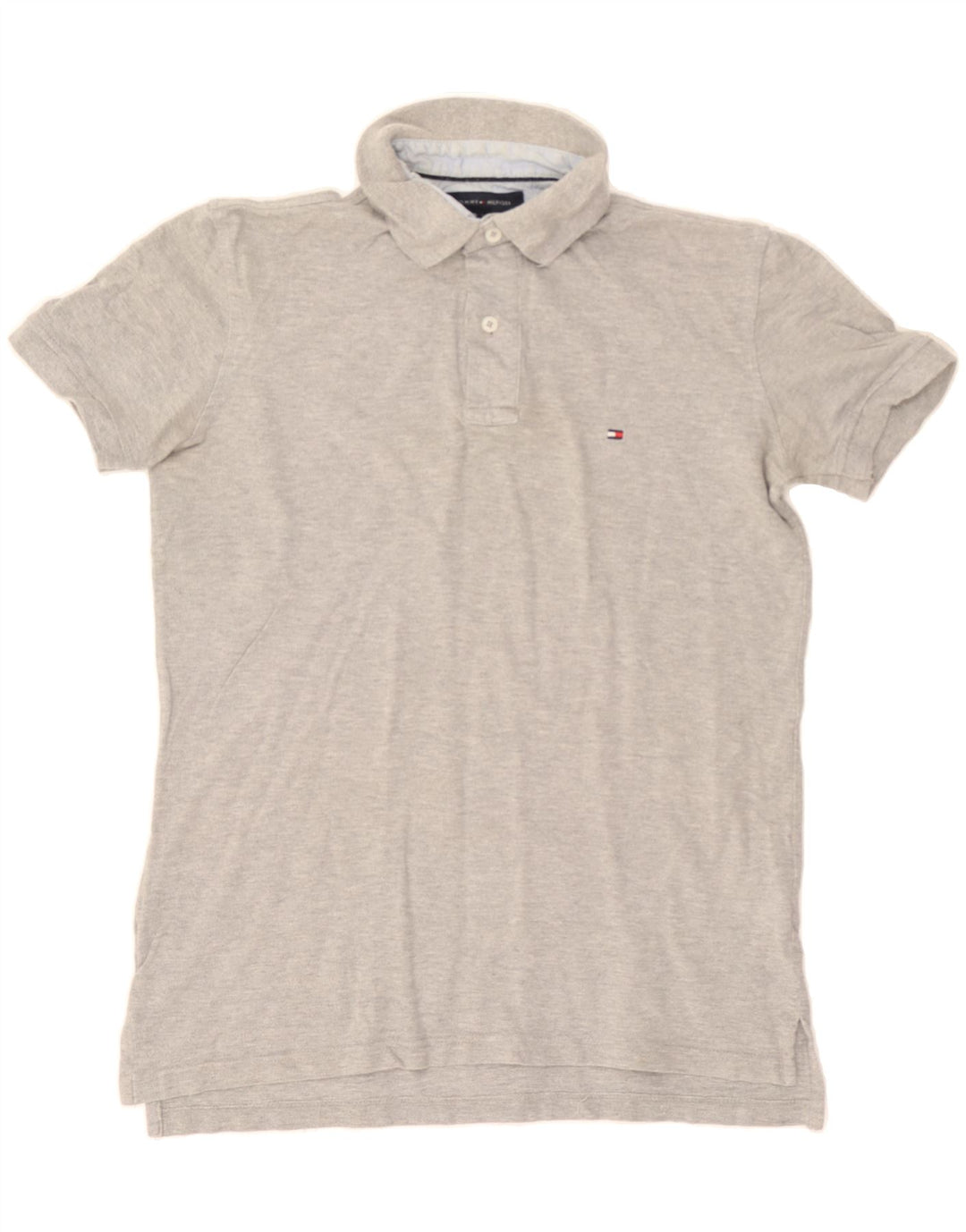 TOMMY HILFIGER Mens Polo Shirt Small Grey Cotton Vintage Tommy Hilfiger and Second-Hand Tommy Hilfiger from Messina Hembry 