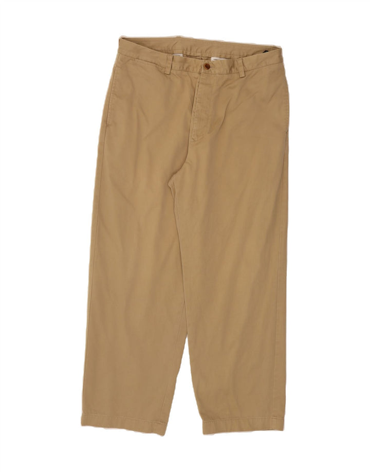NAUTICA Mens Clipper Relaxed Fit Chino Trousers W36 L30 Beige Cotton Vintage Nautica and Second-Hand Nautica from Messina Hembry 