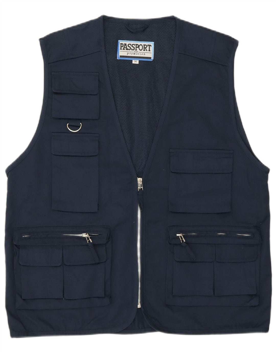 Passport Mens Utility Gilet UK 38 poliéster azul marinho médio