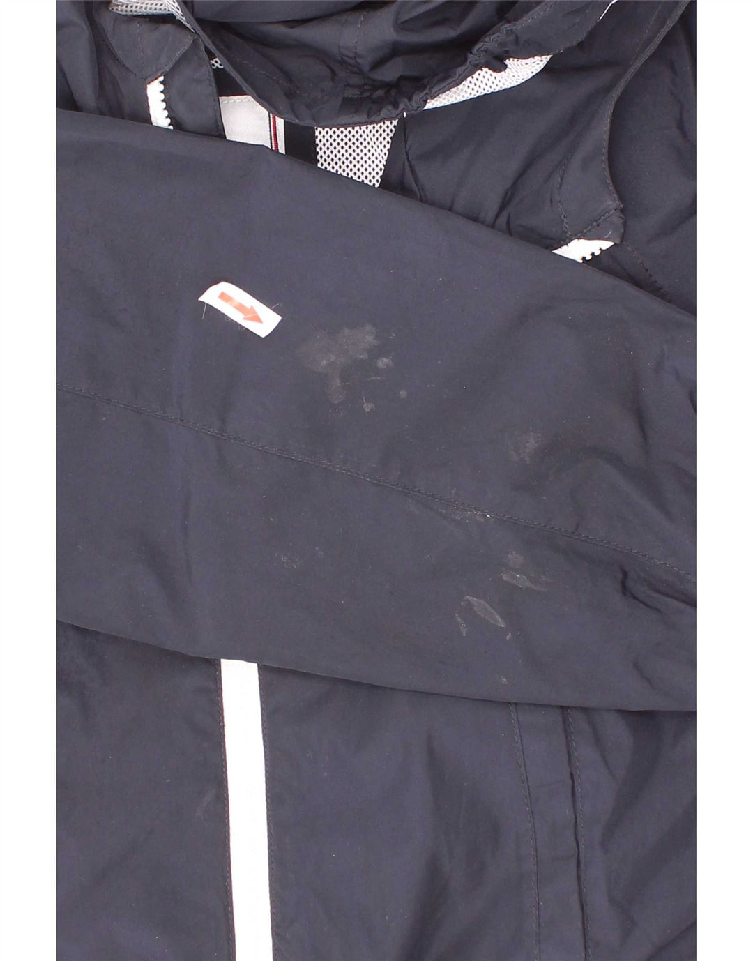 Jaqueta de chuva com capuz gráfico Tommy Hilfiger Boys 5-6 anos azul marinho