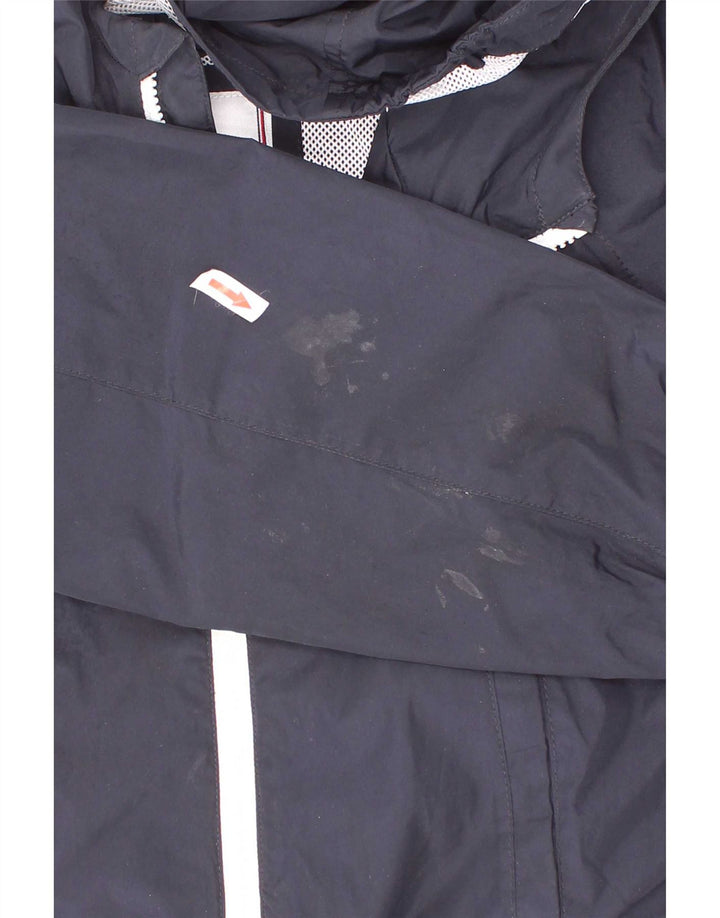 Jaqueta de chuva com capuz gráfico Tommy Hilfiger Boys 5-6 anos azul marinho