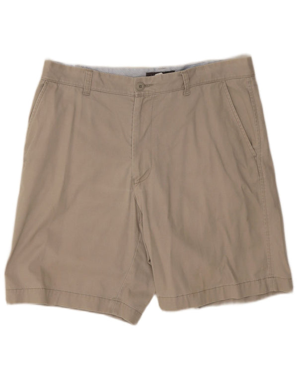 Shorts chino masculino Marks & Spencer W34 grande algodão bege