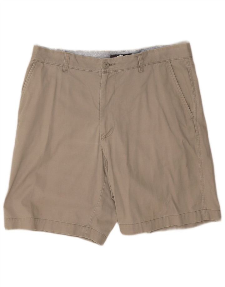 Shorts chino masculino Marks & Spencer W34 grande algodão bege