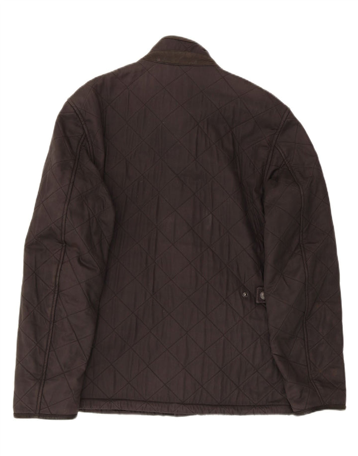 Jaqueta acolchoada masculina BARBOUR UK 36 pequena preta