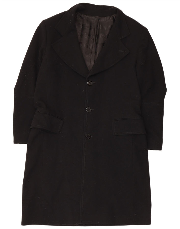 Sobretudo masculino Bikkembergs IT 52 XL lã preta