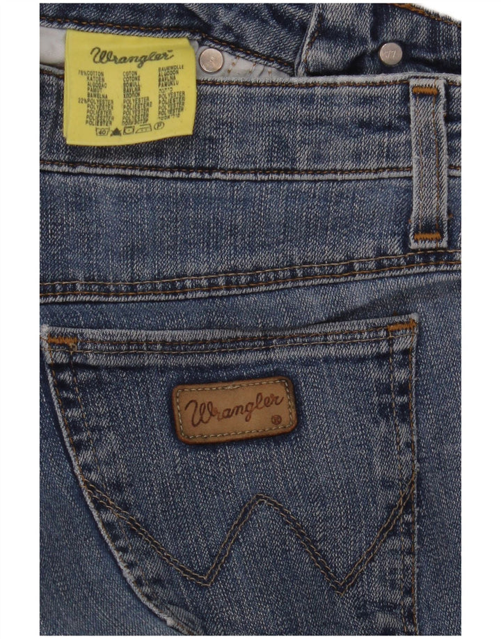 Jeans retos femininos WRANGLER W28 L28 algodão azul