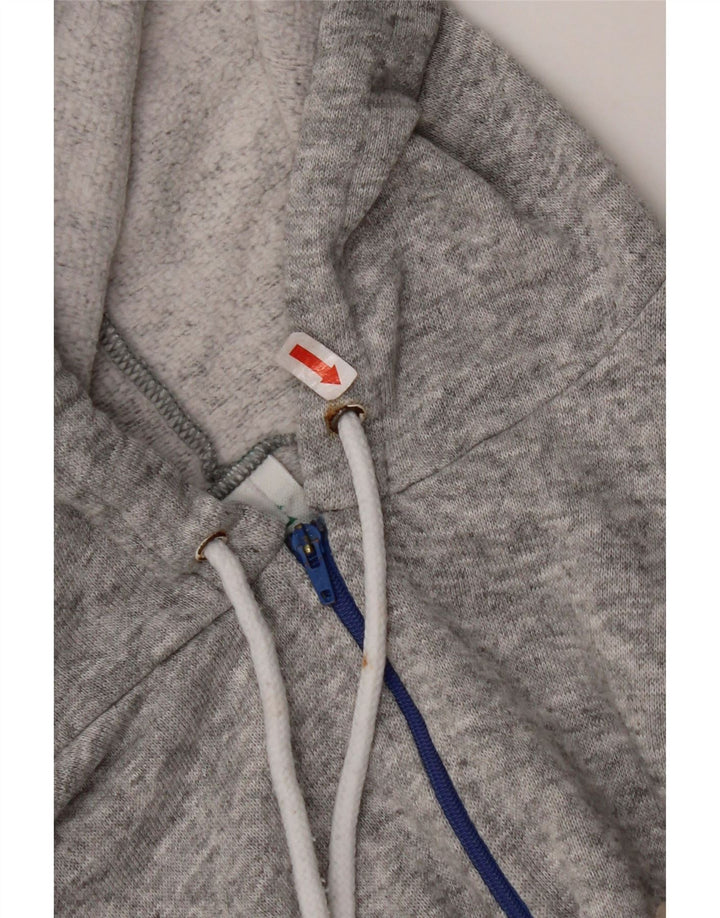 Suéter feminino com capuz gráfico oversized DIADORA Reino Unido 12 cinza médio