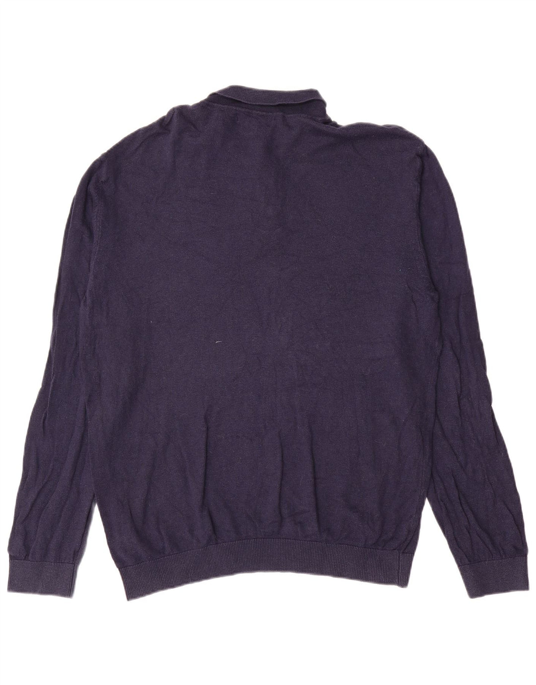 Suéter masculino Marks & Spencer com gola polo XL azul marinho