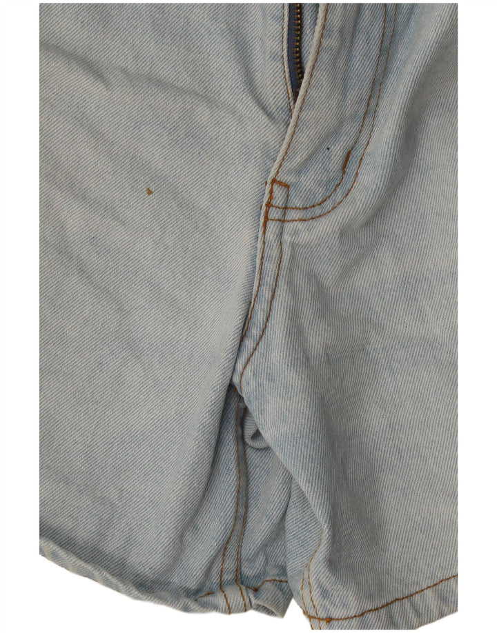 Shorts jeans feminino vintage W38 XL algodão azul