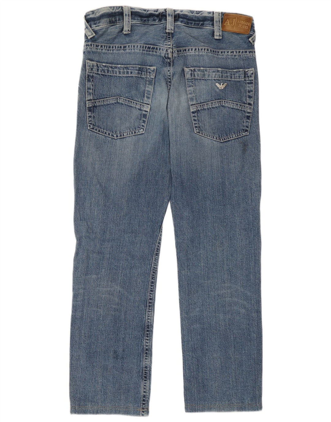 Jeans retos femininos Armani W32 L29 algodão azul