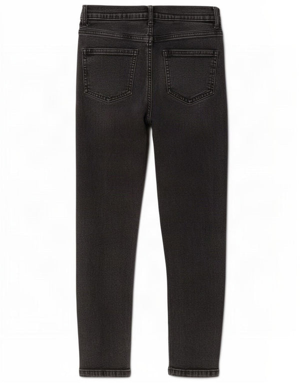 Jeans skinny feminino Marks & Spencer Reino Unido 8 pequeno W27 L26 algodão cinza