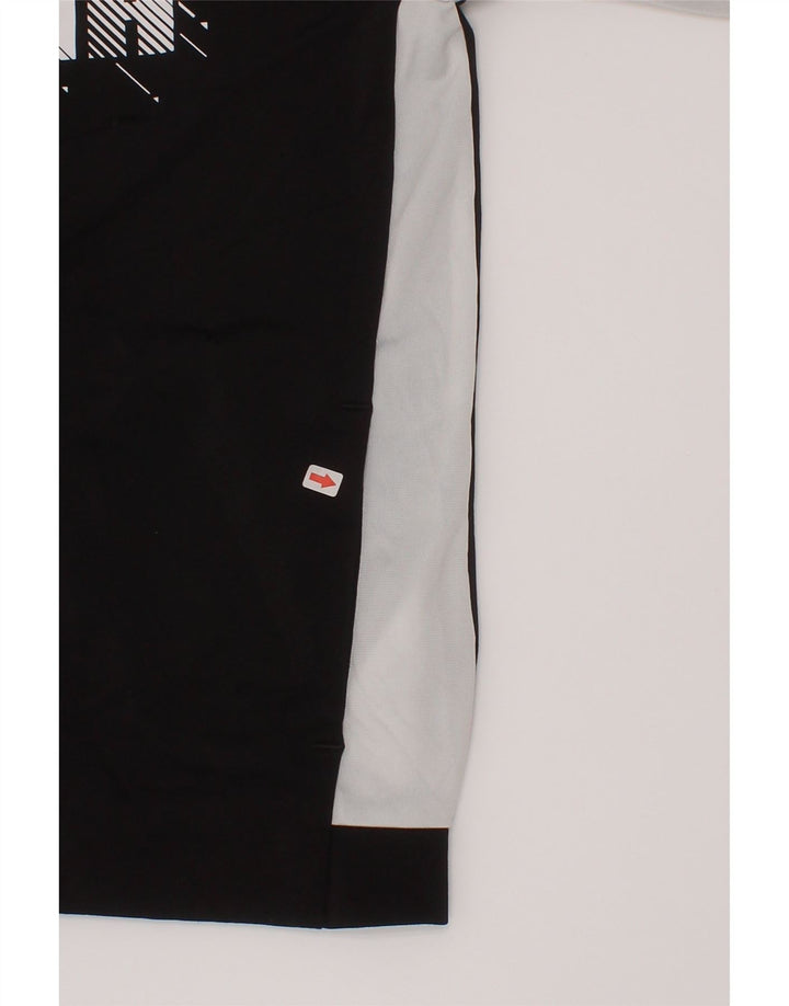 Jaqueta Puma Boys Graphic Tracksuit Top 7-8 Anos Preto Colorblock