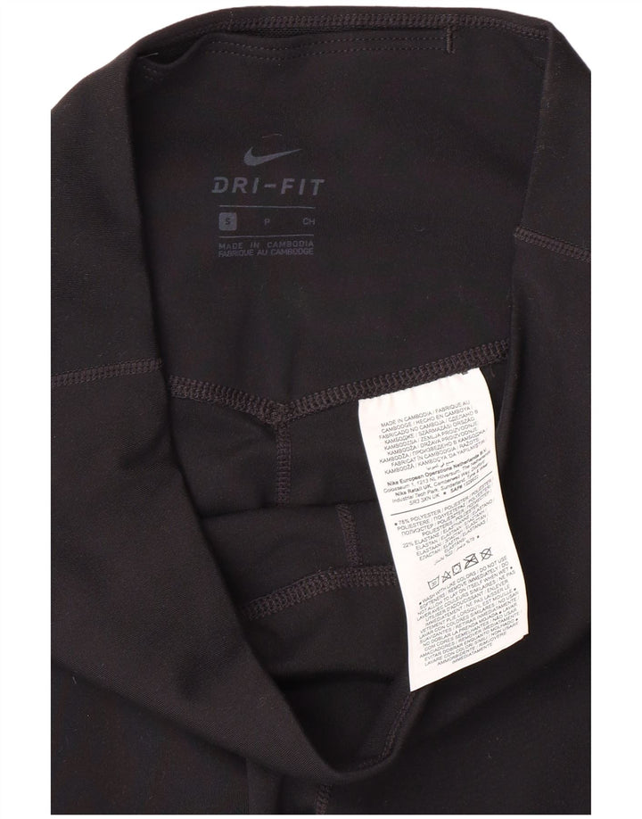 Leggings Nike Dri Fit Capri UK 8 Pequeno Poliéster Preto
