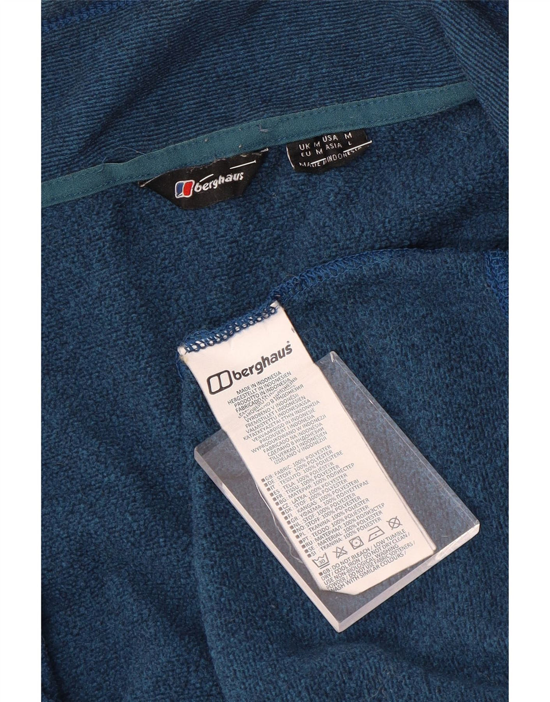 Jaqueta masculina de agasalho Berghaus de poliéster azul médio