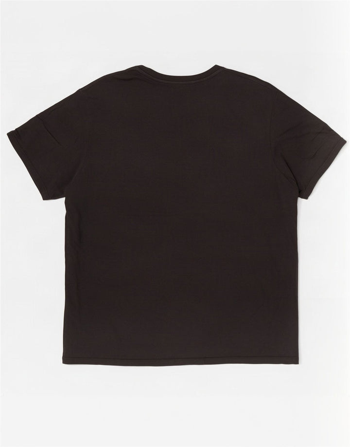 Camiseta gráfica masculina Levi's Top 3XL algodão preto