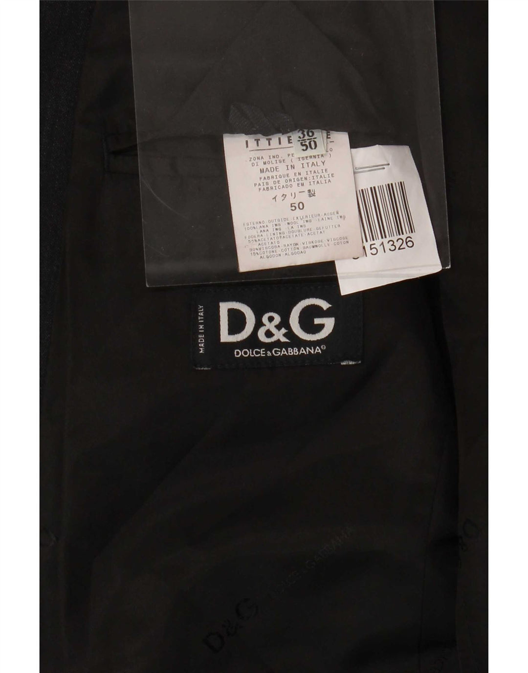 Jaqueta Blazer Masculina Dolce & Gabbana Ittierre 3 Botões IT 50 Lã Cinza Grande