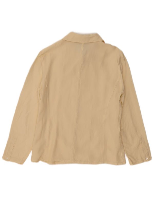 Blusa feminina CARLA CARINI UK 14 médio bege