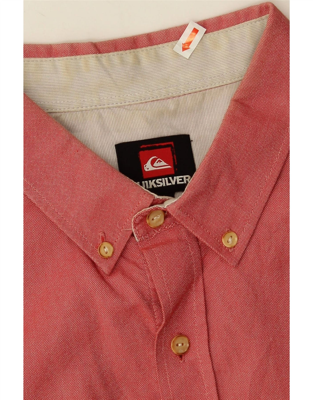 Camisa masculina de manga curta Quiksilver grande algodão vermelho