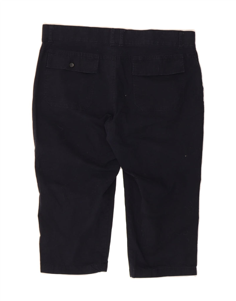 DOCKERS Womens Khakis Straight Capri Trousers W39 L19 Navy Blue Vintage Dockers and Second-Hand Dockers from Messina Hembry 