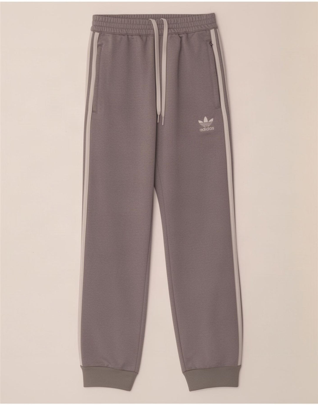 Adidas Mens Treino Calças Joggers Pequeno Poliéster Cinza
