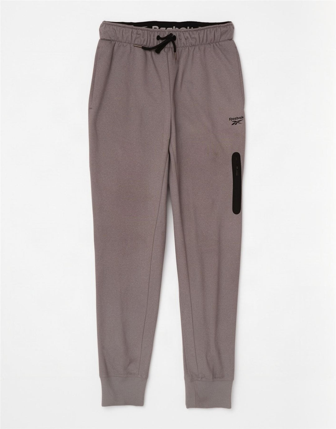 Reebok Mens Graphic Cargo Calças de treino Joggers Pequeno Poliéster Cinza