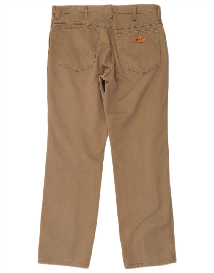 Calça casual reta masculina WRANGLER W34 L29 bege