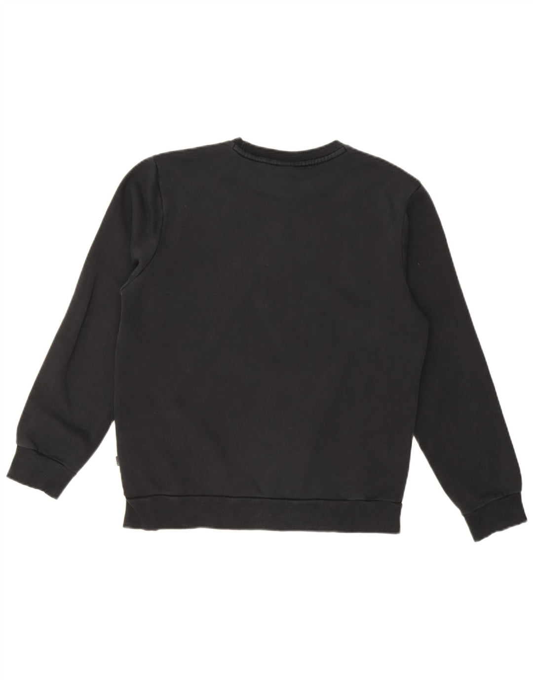 Puma moletom feminino oversized jumper UK 10 pequeno algodão preto