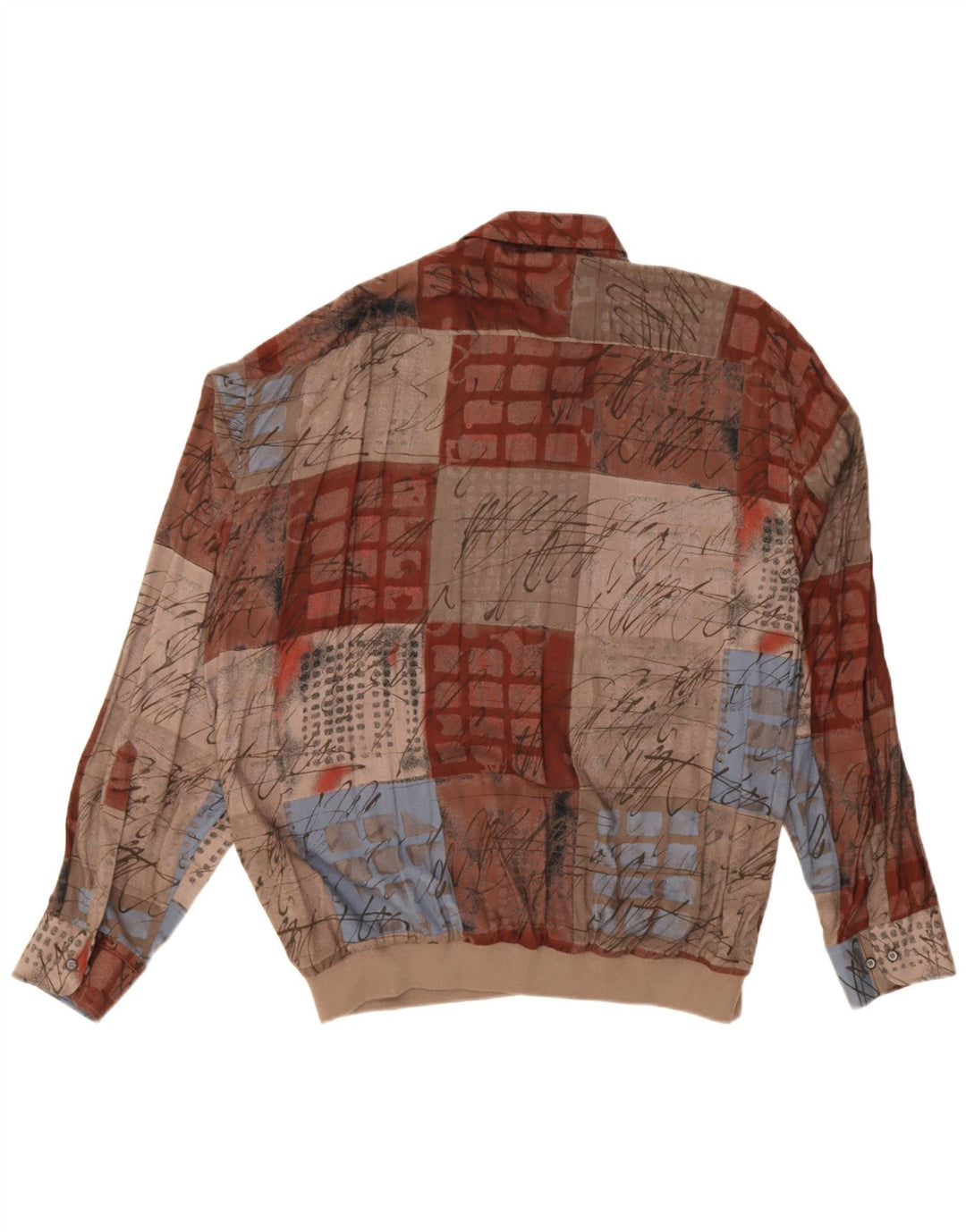 Pulôver masculino Jupiter camisa tamanho 43 grande algodão patchwork multicolorido
