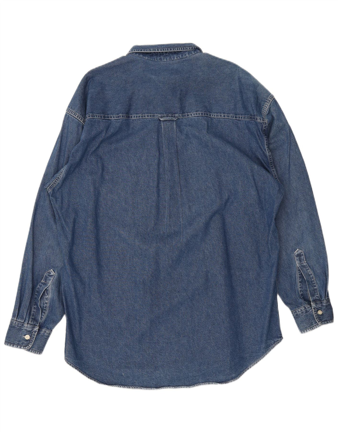 Camisa jeans masculina Chaps Ralph Lauren grande algodão azul