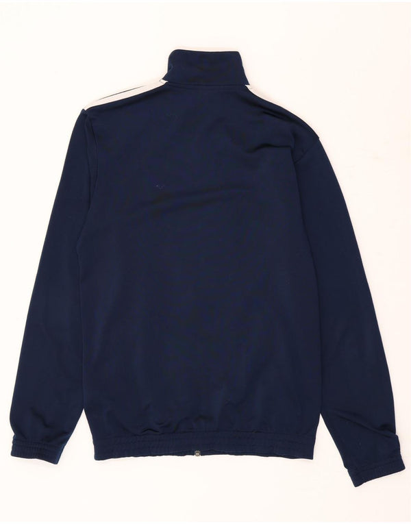 Adidas Mens Tracksuit Top Jacket UK 36/38 Pequeno Azul Marinho Poliéster