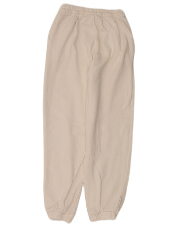 Calça de treino feminina Zara Joggers UK 8 pequeno branco