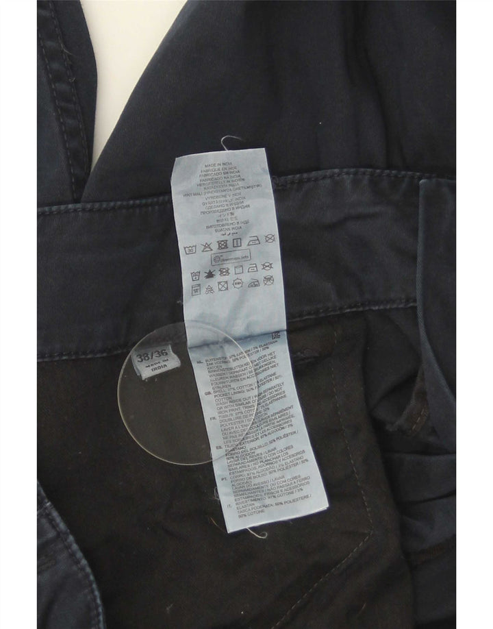 Calça cargo slim masculina G-Star W38 L36 algodão azul marinho