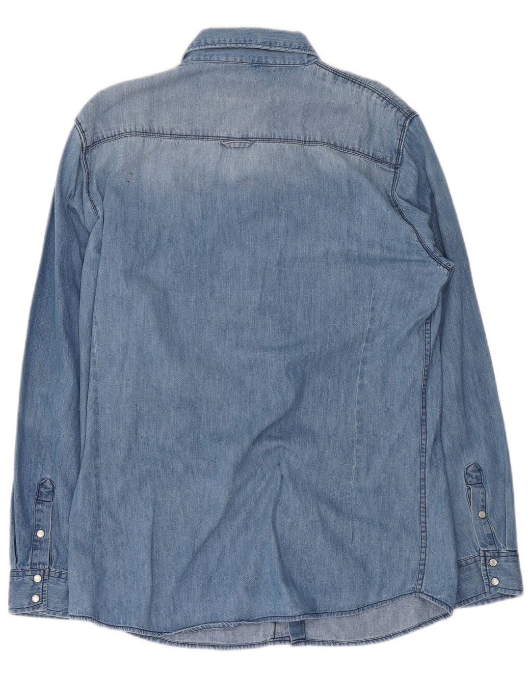 Camisa jeans masculina Bench XL algodão azul