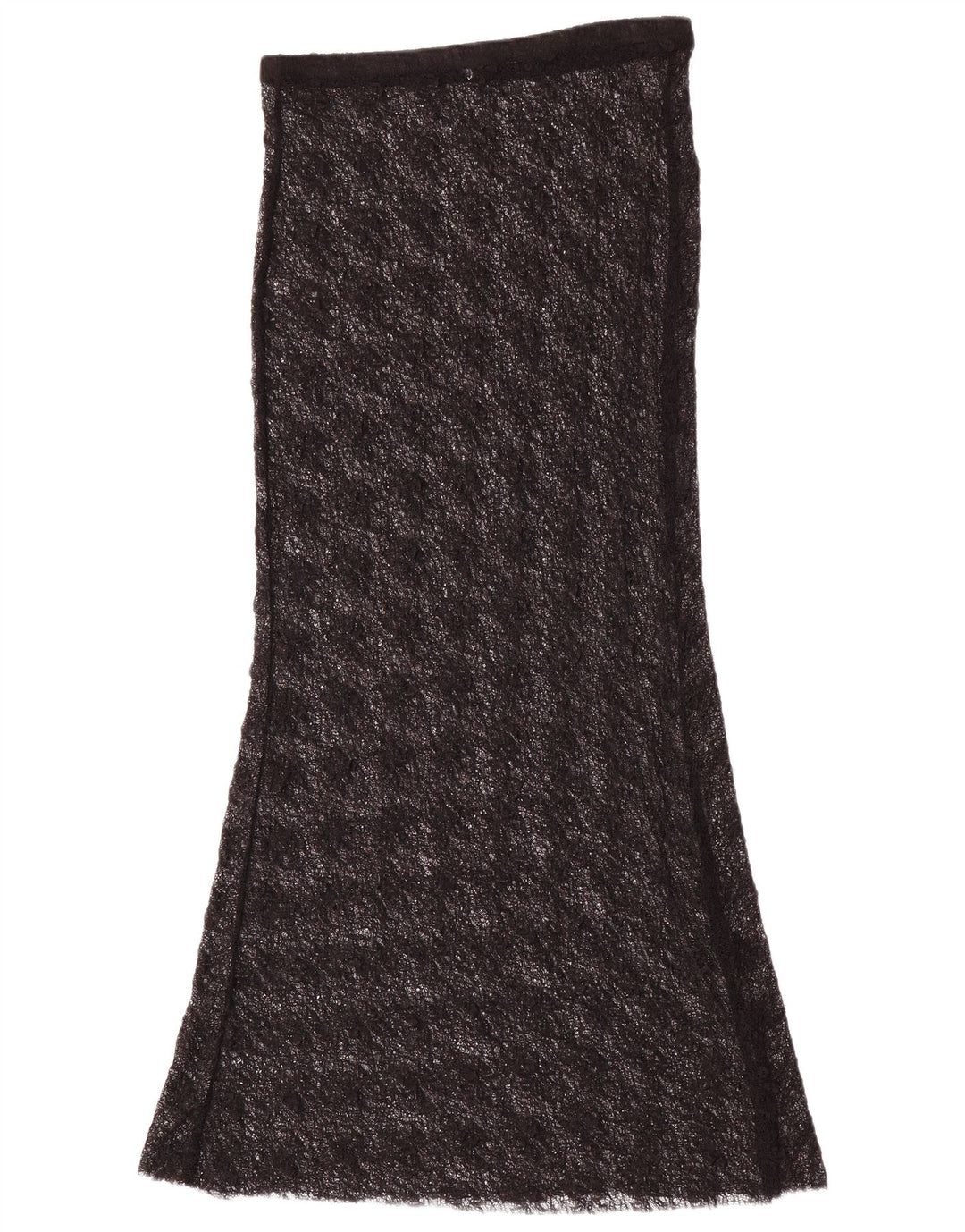 Zara Saia maxi feminina de renda média W28 poliamida preta
