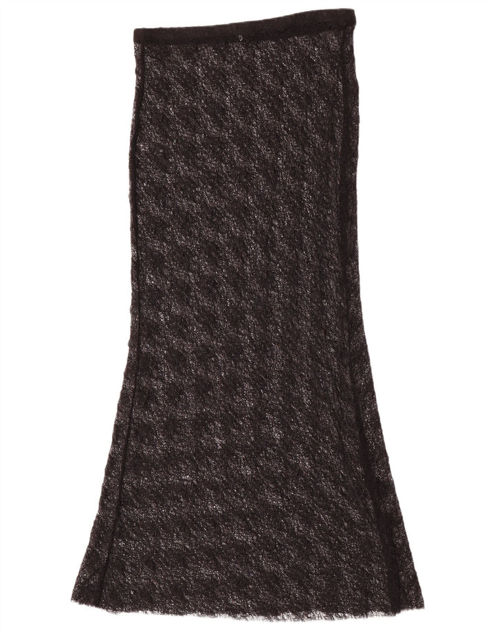Zara Saia maxi feminina de renda média W28 poliamida preta