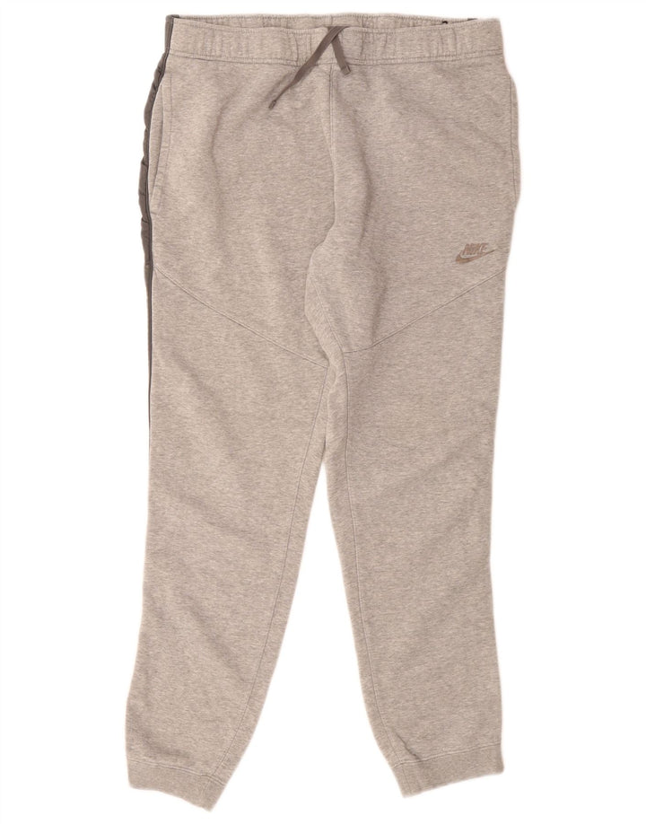Calça de treino masculina Nike joggers cinza médio algodão