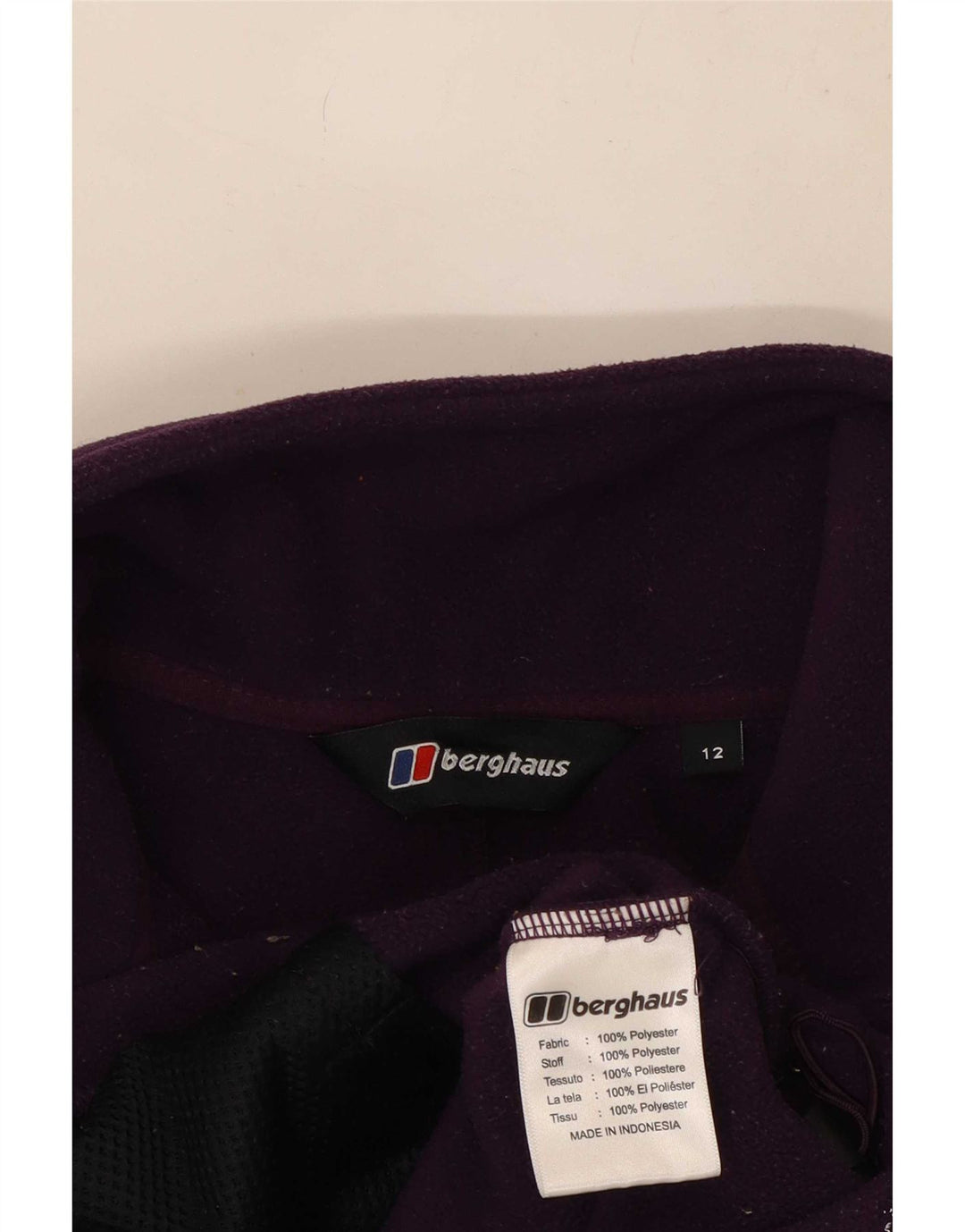 Jaqueta de lã feminina Berghaus UK 12 poliéster roxo médio