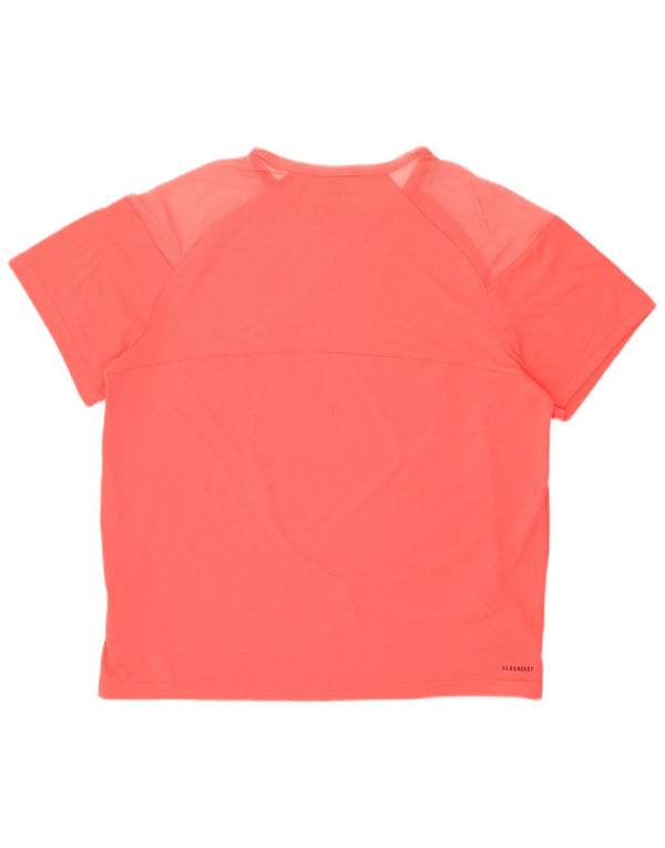 Camiseta Adidas Aeroready Feminina Top UK 12/14 Médio Rosa Poliéster