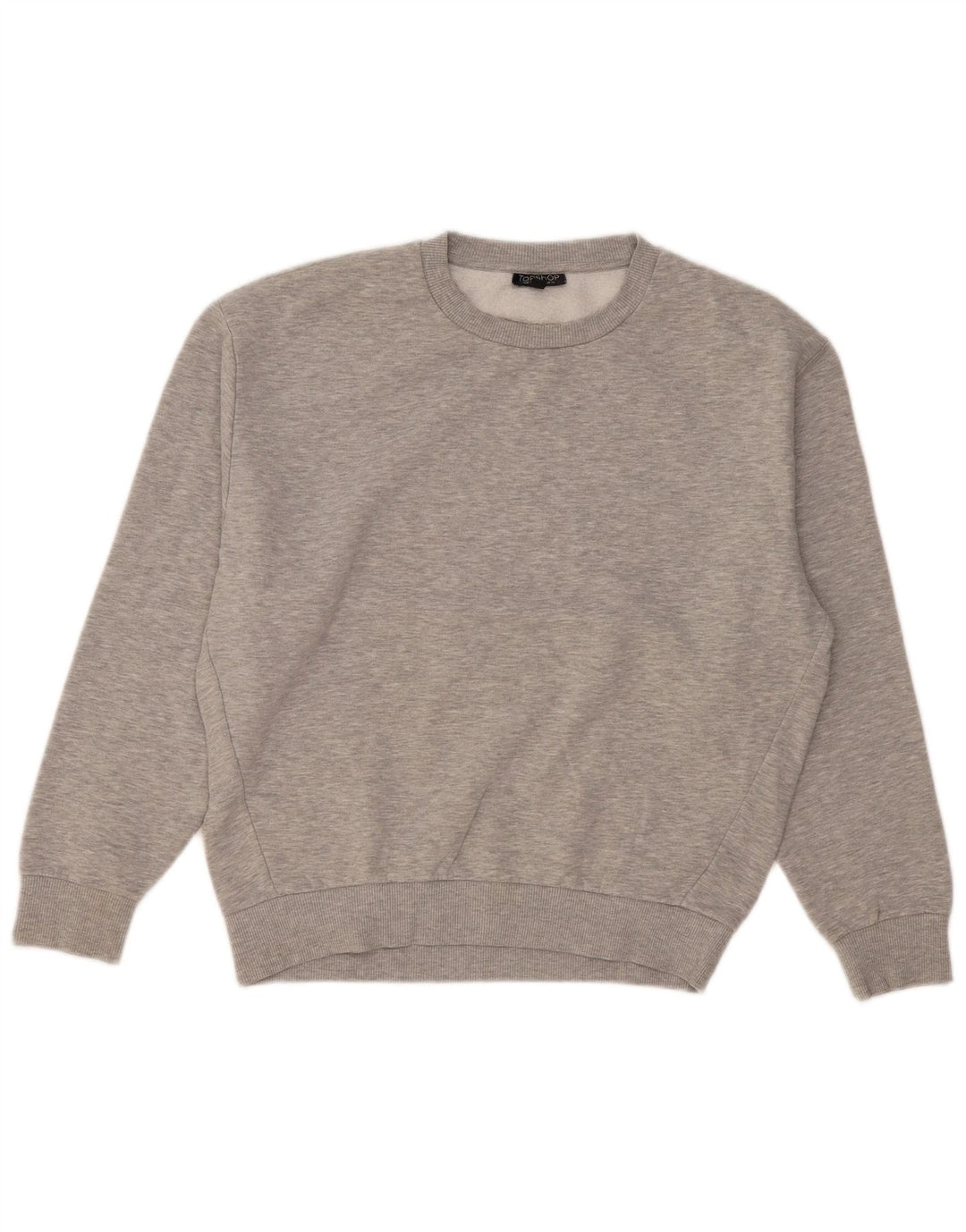 Suéter oversized feminino Topshop UK 10 poliéster cinza pequeno